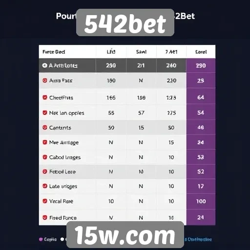 Comparação das ofertas de bônus do 542bet com concorrentes